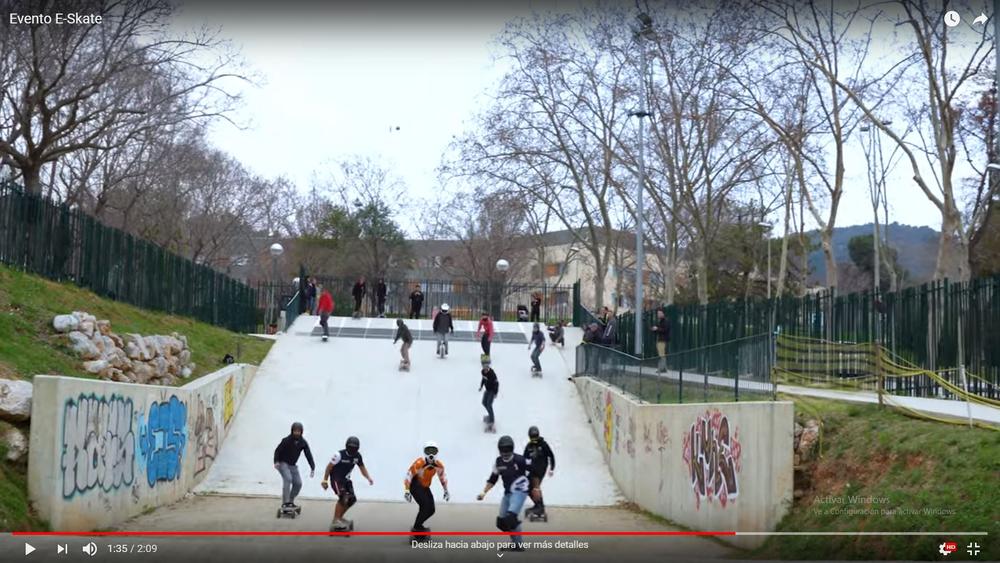 Final video of the first Event AT electric skate in Spain with Ecomobi like sponsor